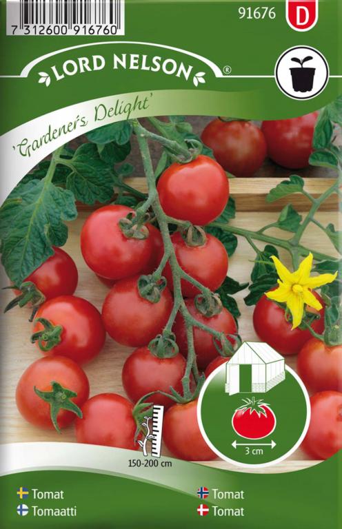 Tomat, Kirsebær-, Gardener´s Delight