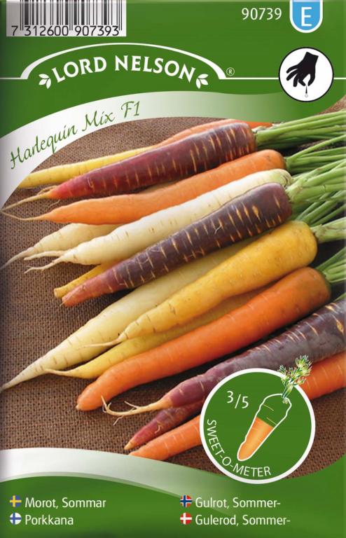 Gulerod, Sommer-, Harlequin Mix F1