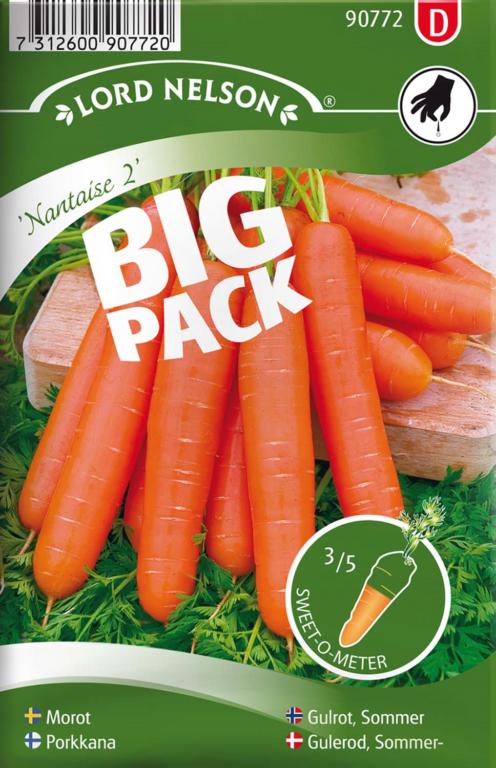 Gulerod, Sommer-, Nantaise 2, Big Pack