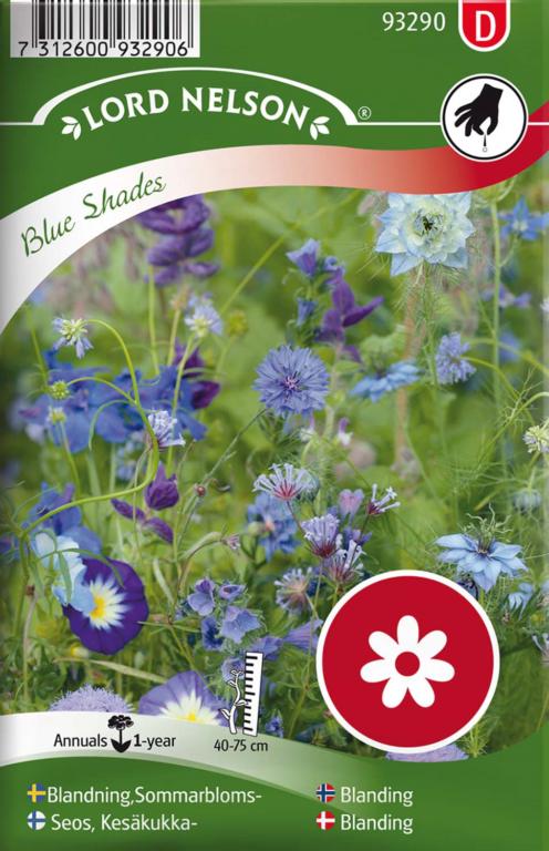 Mix, Sommerblomster, blå